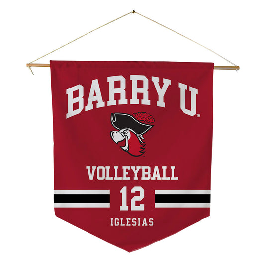 Barry - NCAA Women's Volleyball : Thalia Iglesias - Pennant - 18" x 21"-0