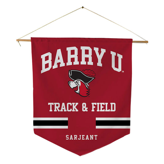 Barry - NCAA Men's Track & Field : Jaylon Sarjeant - Pennant - 18" x 21"-0