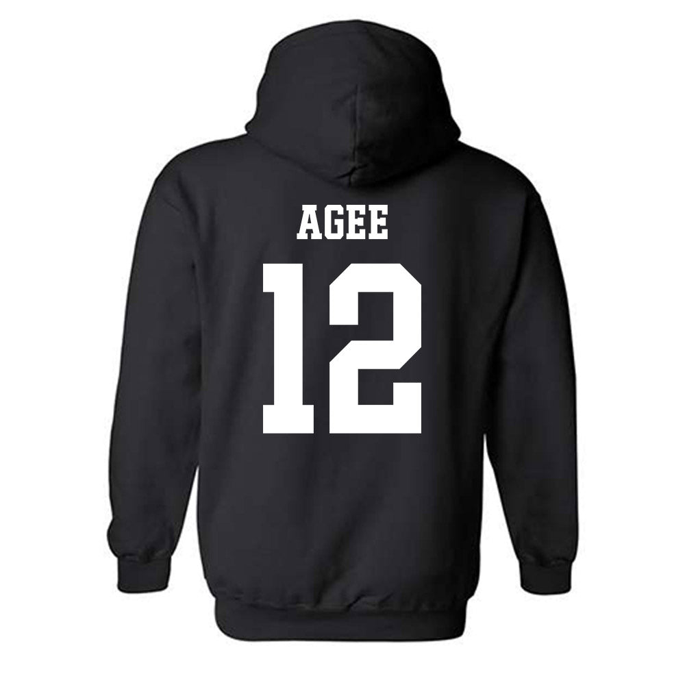 Texas A&M - NCAA Men's Basketball : Rashaun Agee - Sports Shersey Hooded Sweatshirt-1
