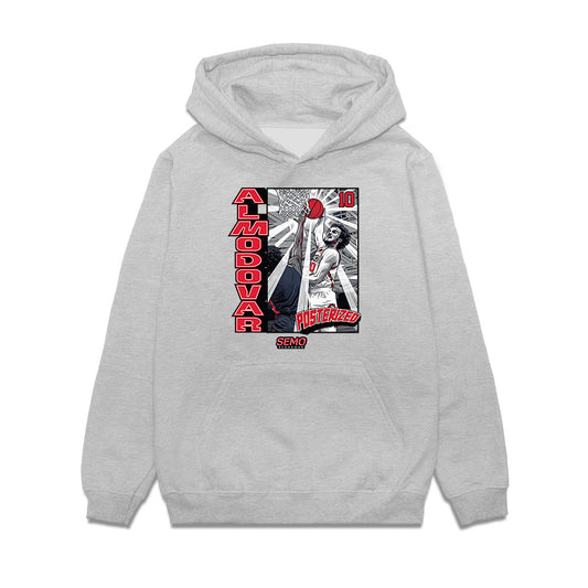 SEMO - NCAA Men's Basketball : Luke Almodovar - Caricature Premium Hooded Sweatshirt-0