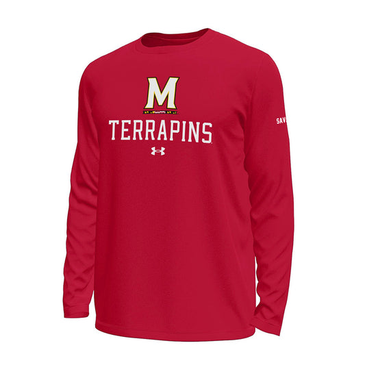 Maryland - NCAA Women's Gymnastics : Sarah Saville - Under Armour® Tech Stretch Long Sleeve Tee-0