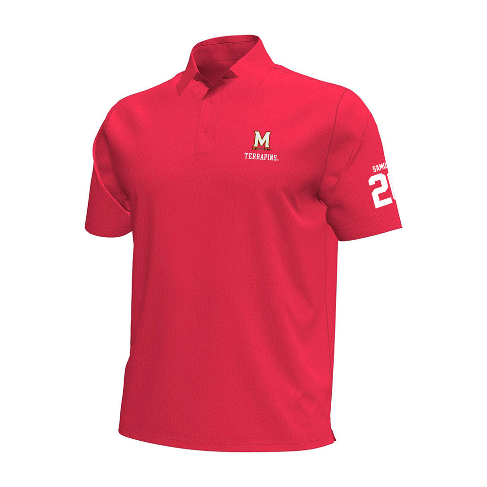 Maryland - NCAA Football : DJ Samuels - Under Armour® Aura Solid Polo-0