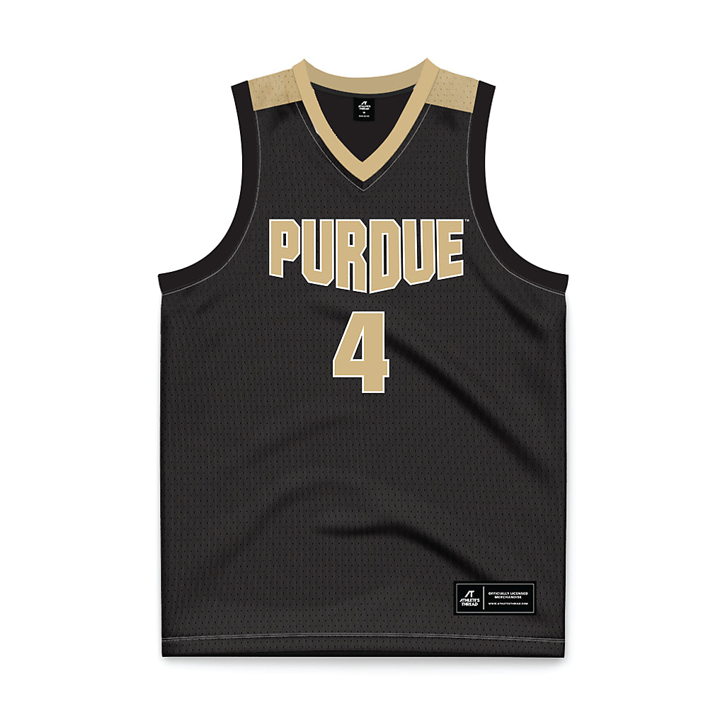 Purdue - NCAA Men's Basketball Legends : Robbie Hummel - Black Basketball Jersey-0
