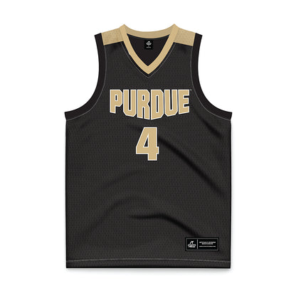 Purdue - NCAA Men's Basketball Legends : Robbie Hummel - Black Basketball Jersey-0