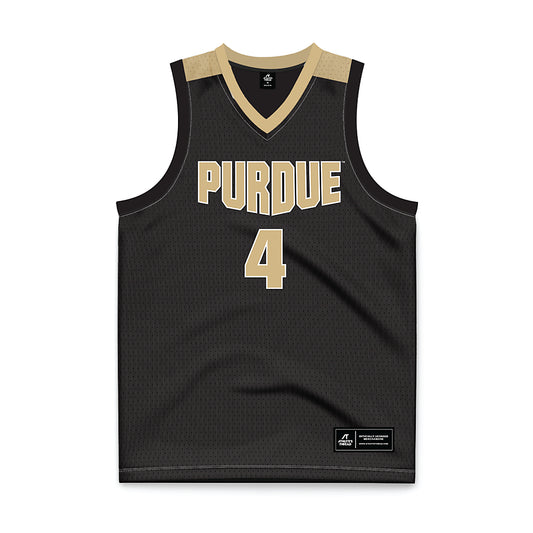 Purdue - NCAA Men's Basketball Legends : Robbie Hummel - Black Basketball Jersey-0