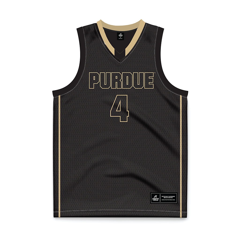 Purdue - NCAA Men's Basketball Legends : Robbie Hummel - Black Basketball Jersey-0