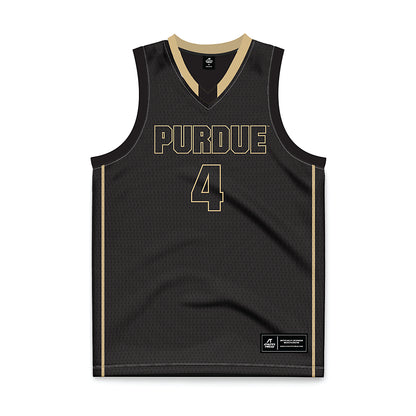 Purdue - NCAA Men's Basketball Legends : Robbie Hummel - Black Basketball Jersey-0