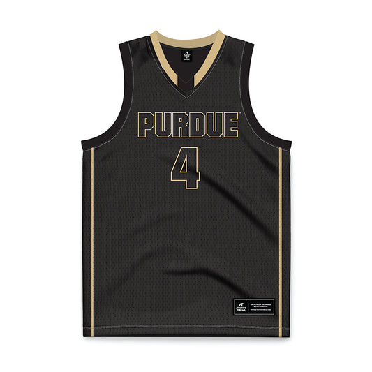 Purdue - NCAA Men's Basketball Legends : Robbie Hummel - Black Basketball Jersey-0