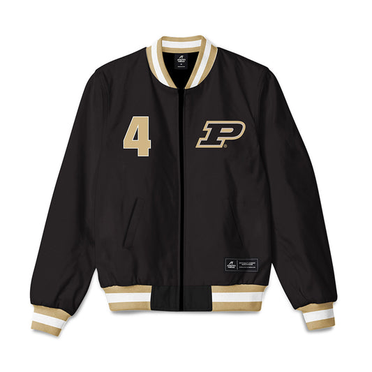 Purdue - NCAA Men's Basketball Legends : Robbie Hummel - Bomber Jacket-0