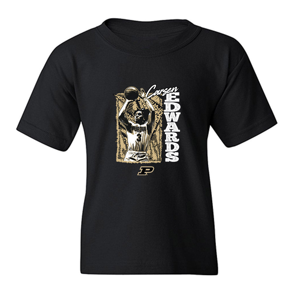 Purdue - NCAA Men's Basketball Legends : Carsen Edwards - Mono Youth T-Shirt-0