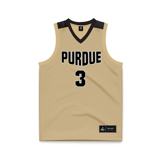 Purdue - NCAA Men's Basketball Legends : Carsen Edwards - Old Gold Basketball Jersey-0