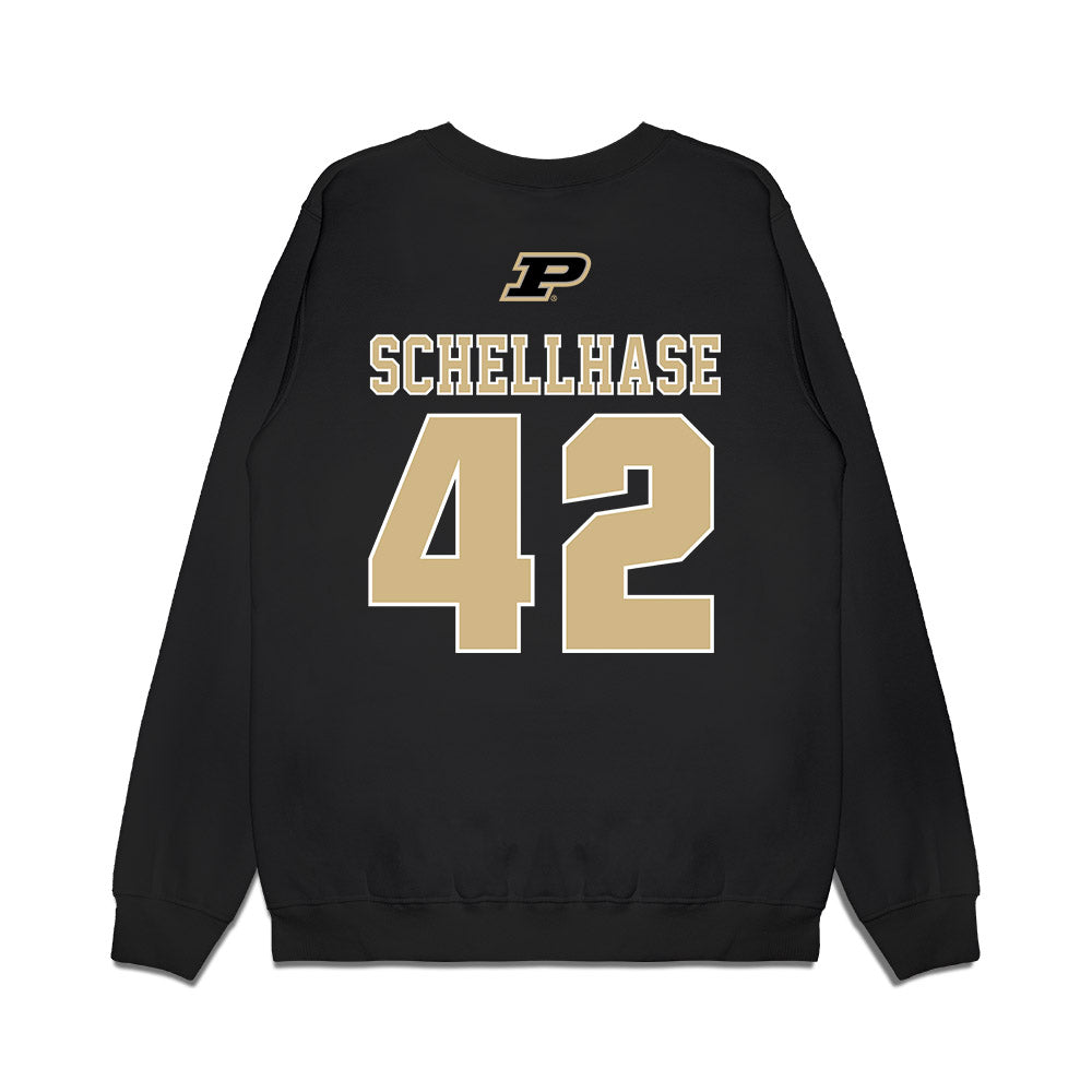Purdue - NCAA Men's Basketball Legends : Dave Schellhase - Classic Premium Crewneck Sweatshirt-1