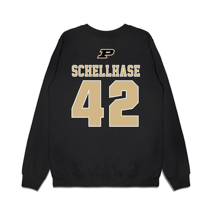 Purdue - NCAA Men's Basketball Legends : Dave Schellhase - Classic Premium Crewneck Sweatshirt-1