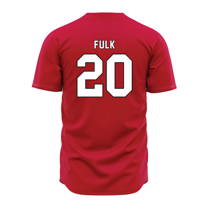 Miami of Ohio - NCAA Baseball : Landon Fulk - Red Jersey-1