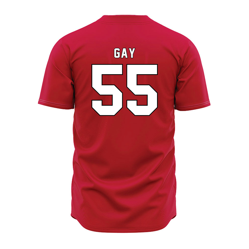 Miami of Ohio - NCAA Baseball : Alex Gay - Red Jersey-1