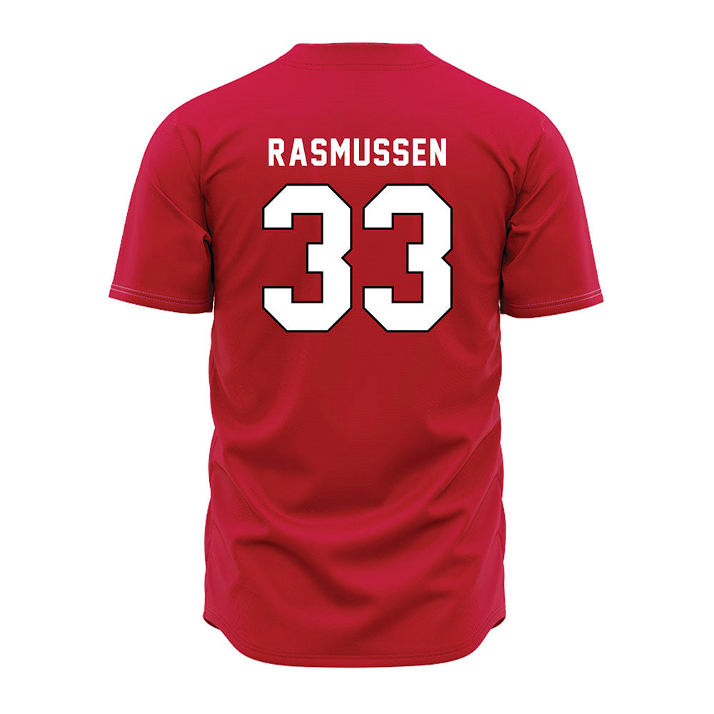 Miami of Ohio - NCAA Baseball : Jamie Rasmussen - Red Jersey-1