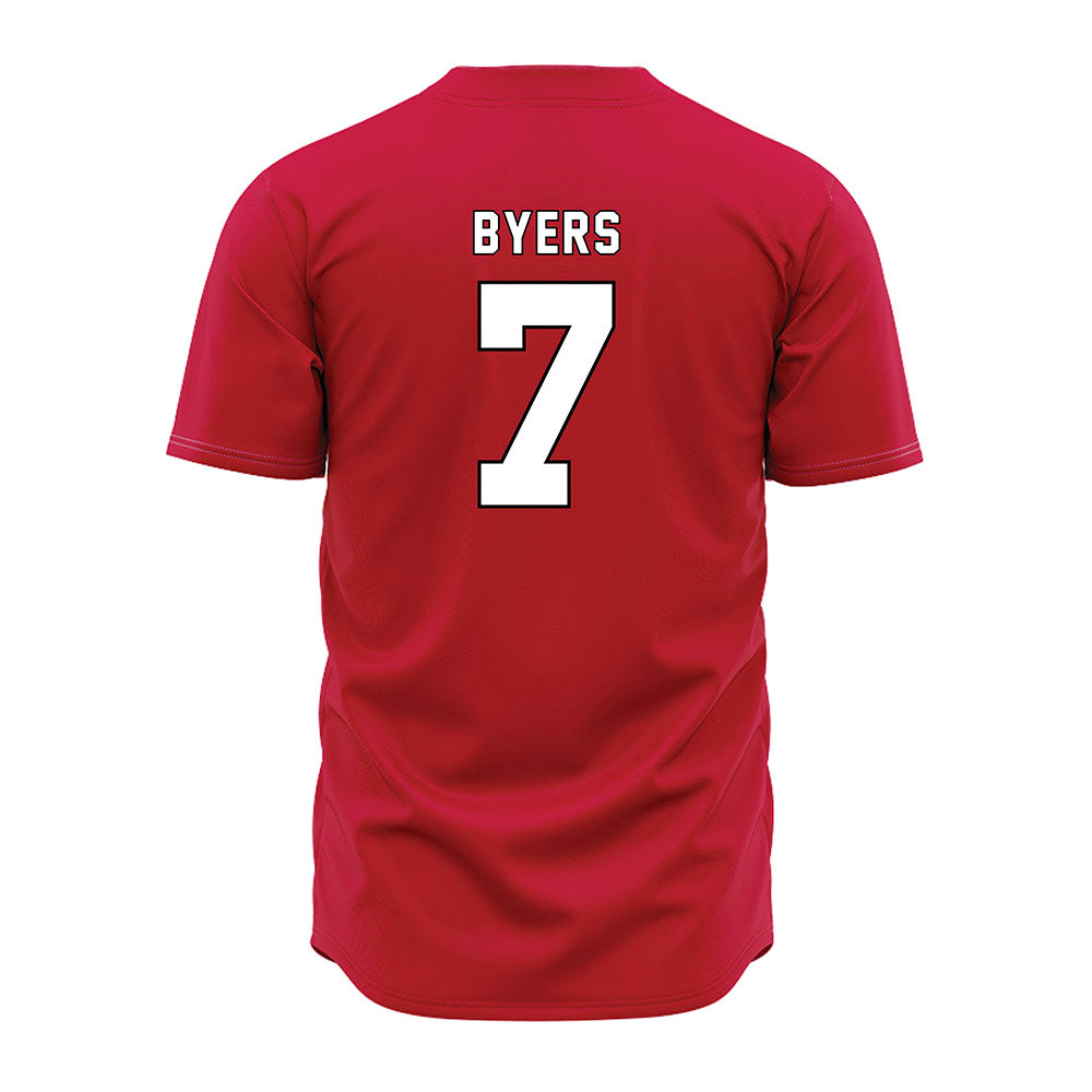 Miami of Ohio - NCAA Baseball : Carson Byers - Red Jersey-1