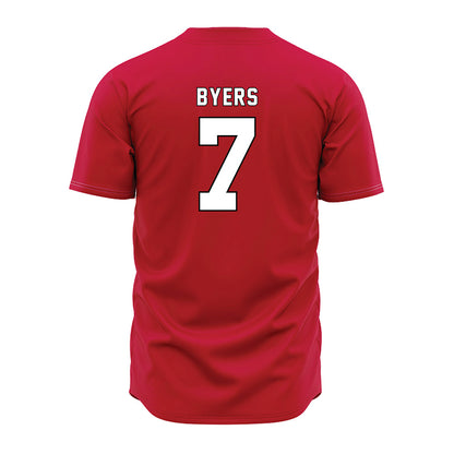 Miami of Ohio - NCAA Baseball : Carson Byers - Red Jersey-1