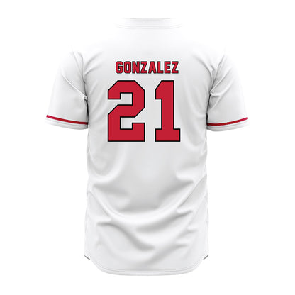 Miami of Ohio - NCAA Baseball : Ignacio Gonzalez - White Jersey-1