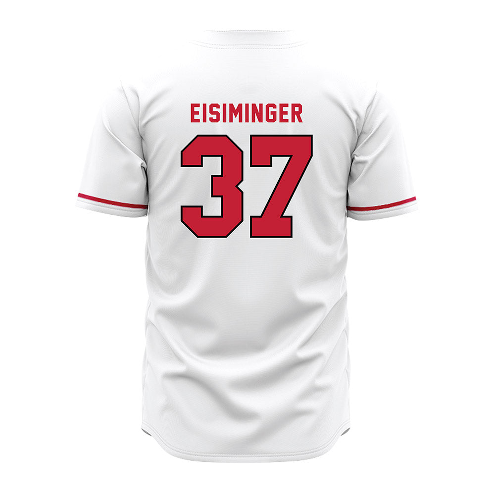 Miami of Ohio - NCAA Baseball : Jared Eisiminger - White Jersey-1