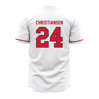 Miami of Ohio - NCAA Baseball : Hayden Christiansen - White Jersey-1