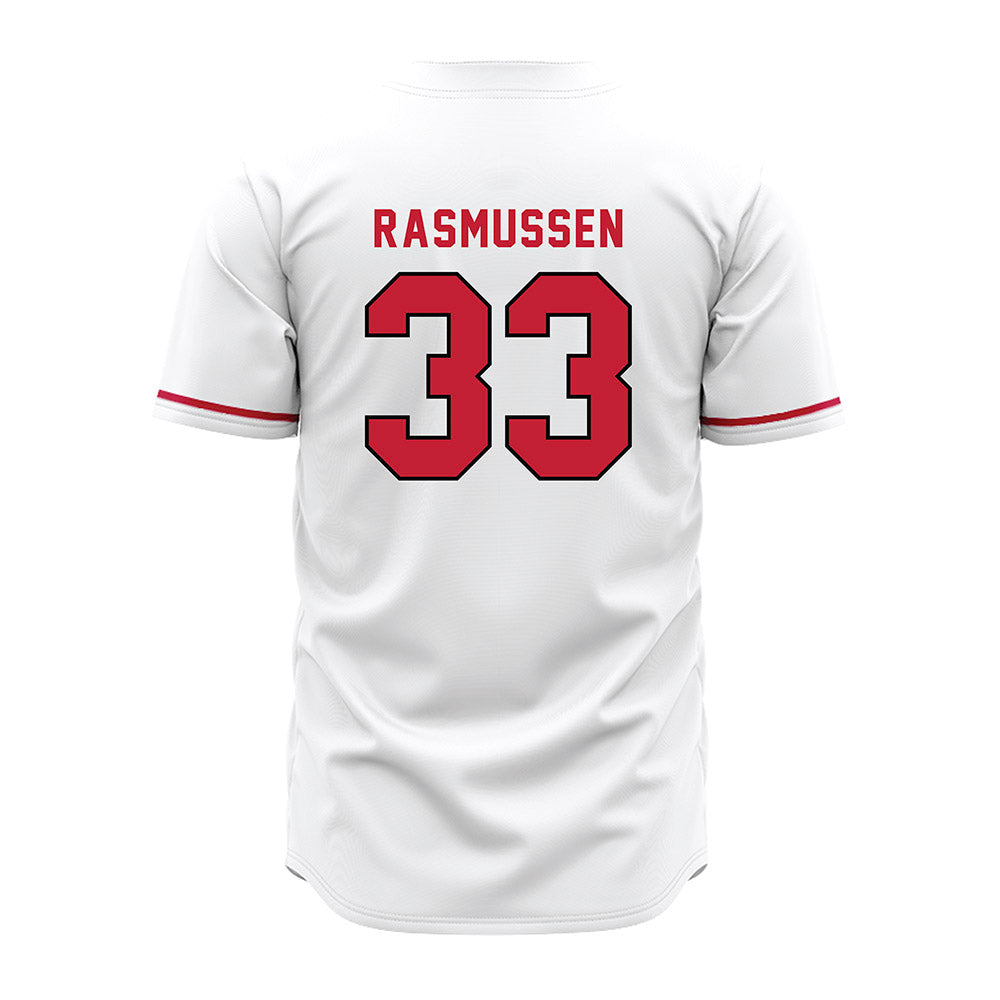 Miami of Ohio - NCAA Baseball : Jamie Rasmussen - White Jersey-1