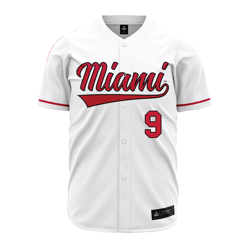 Miami of Ohio - NCAA Baseball : Drew Phillips - White Jersey-0