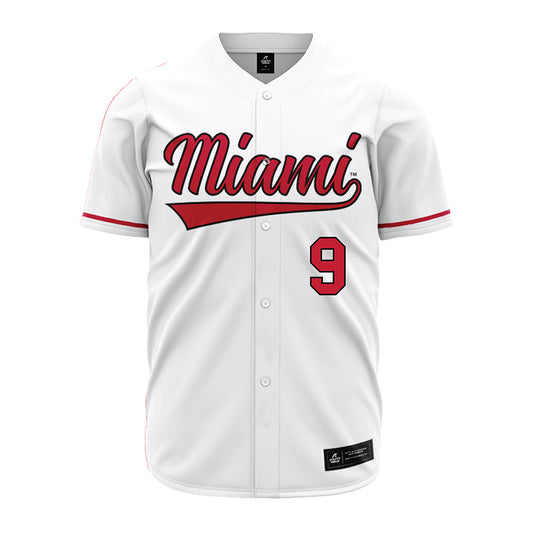 Miami of Ohio - NCAA Baseball : Drew Phillips - White Jersey-0