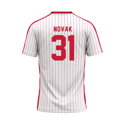 Miami of Ohio - NCAA Baseball : Ryan Novak - Pinstripe Baseball Jersey-1