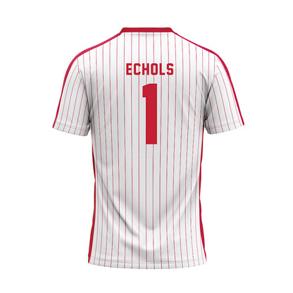 Miami of Ohio - NCAA Baseball : Taylor Echols - Pinstripe Baseball Jersey-1