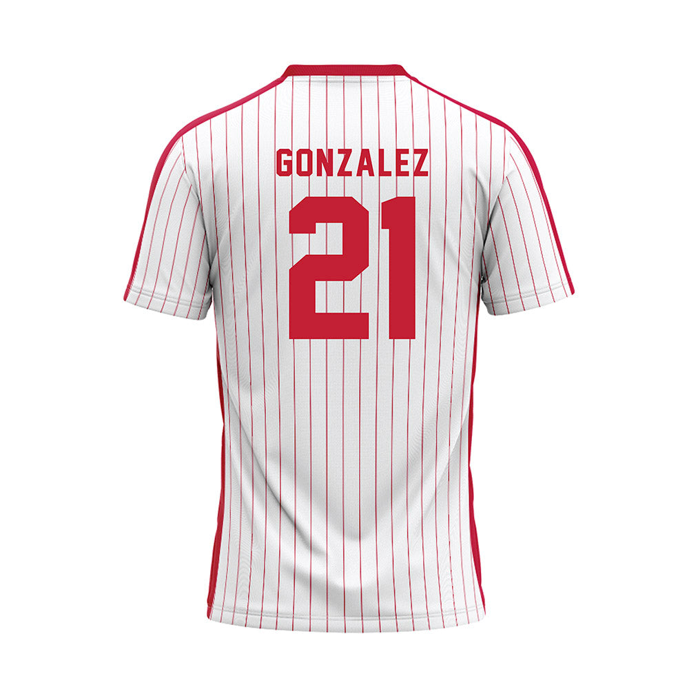 Miami of Ohio - NCAA Baseball : Ignacio Gonzalez - Pinstripe Baseball Jersey-1