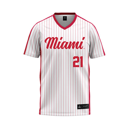 Miami of Ohio - NCAA Baseball : Ignacio Gonzalez - Pinstripe Baseball Jersey-0