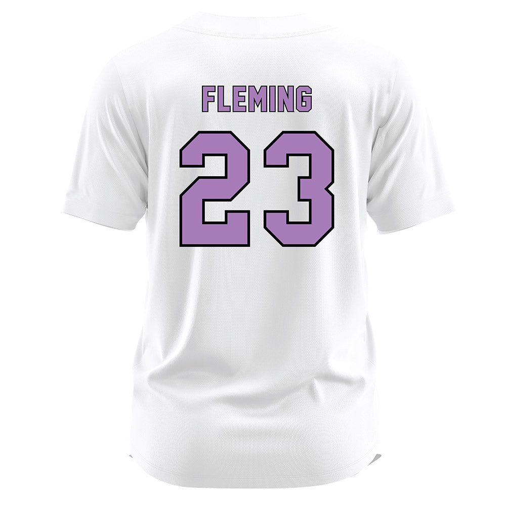 Miami of Ohio - NCAA Softball : Mia Fleming - White Jersey-1