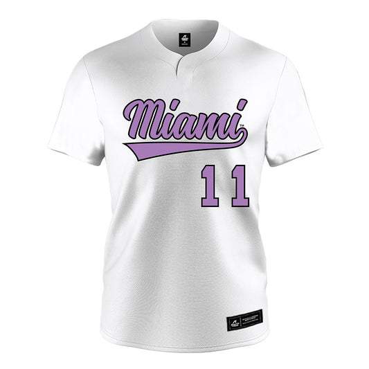 Miami of Ohio - NCAA Softball : Evey Dieudonne - White Jersey-0