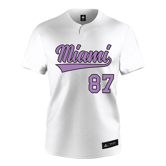 Miami of Ohio - NCAA Softball : Ella Carter - White Jersey-0