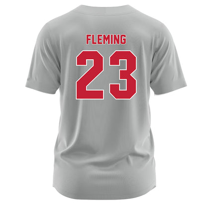 Miami of Ohio - NCAA Softball : Mia Fleming - Grey Jersey-1