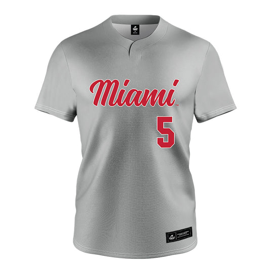 Miami of Ohio - NCAA Softball : Molly Herman - Grey Jersey-0