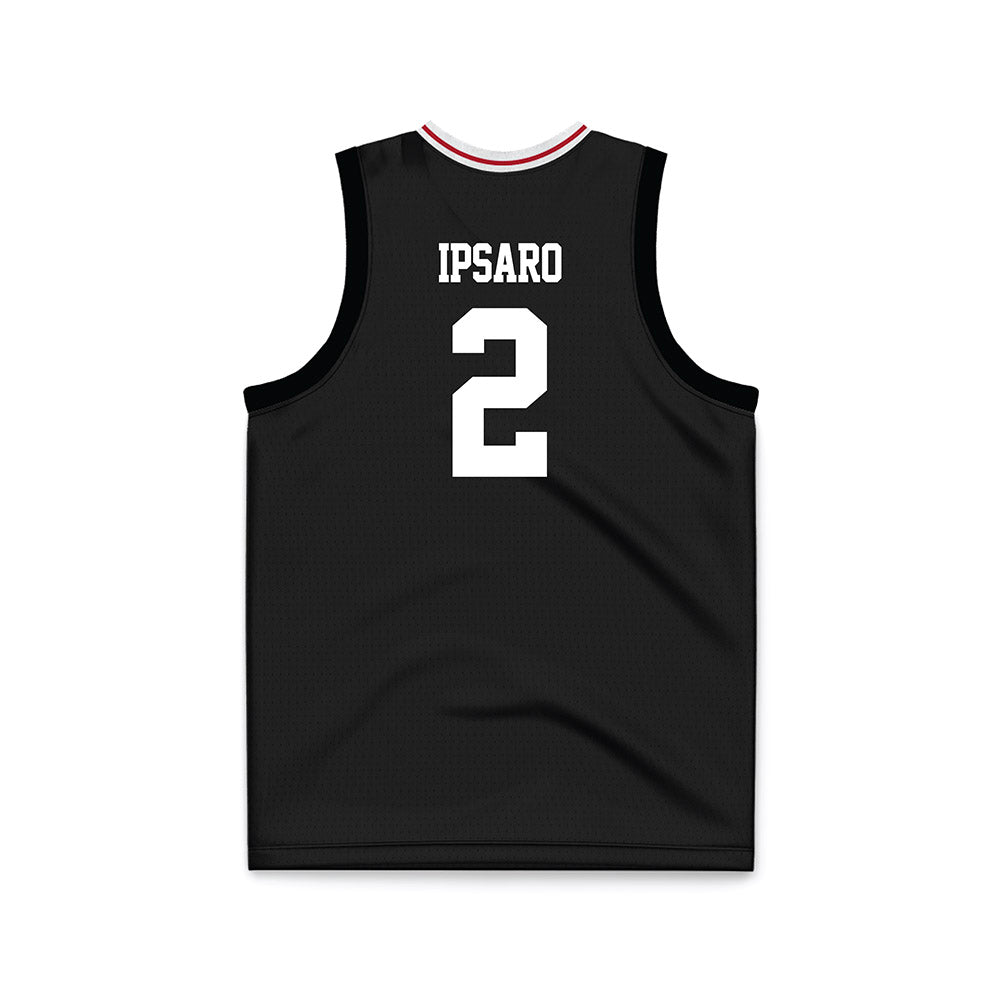 Miami of Ohio - NCAA Men's Basketball : Evan Ipsaro - Black Basketball Jersey-1