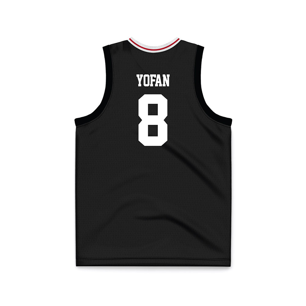 Miami of Ohio - NCAA Men's Basketball : Eli Yofan - Black Basketball Jersey-1