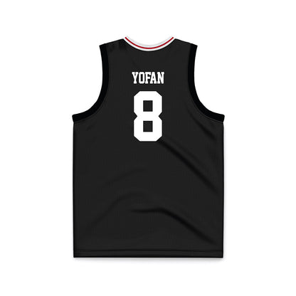 Miami of Ohio - NCAA Men's Basketball : Eli Yofan - Black Basketball Jersey-1