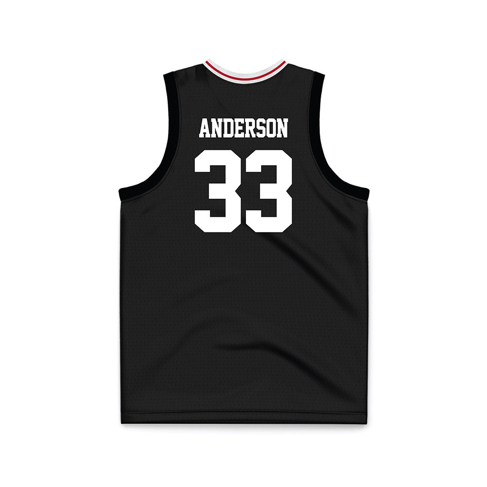 Miami of Ohio - NCAA Men's Basketball : Blake Anderson - Black Basketball Jersey-1
