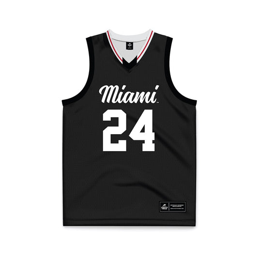 Miami of Ohio - NCAA Men's Basketball : Jackson Kotecki - Black Basketball Jersey-0