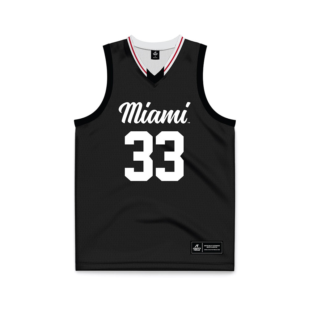 Miami of Ohio - NCAA Men's Basketball : Blake Anderson - Black Basketball Jersey-0