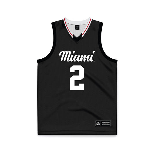Miami of Ohio - NCAA Men's Basketball : Evan Ipsaro - Black Basketball Jersey-0
