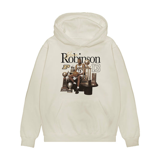 Purdue - NCAA Men's Basketball Legends : Glenn Robinson - Graphic Tee Premium Hooded Sweatshirt-0