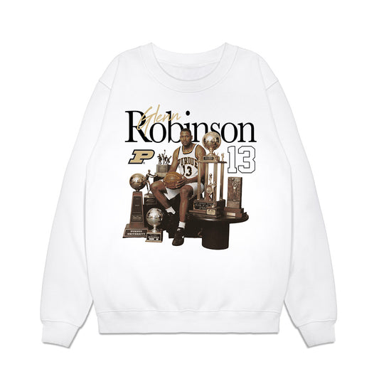 Purdue - NCAA Men's Basketball Legends : Glenn Robinson - Graphic Tee Premium Crewneck Sweatshirt-0