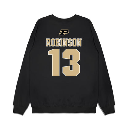 Purdue - NCAA Men's Basketball Legends : Glenn Robinson - Classic Premium Crewneck Sweatshirt-1