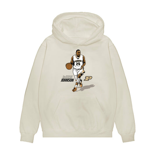 Purdue - NCAA Men's Basketball Legends : JaJuan Johnson - Premium Hooded Sweatshirt-0