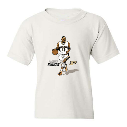Purdue - NCAA Men's Basketball Legends : JaJuan Johnson - Youth T-Shirt-0