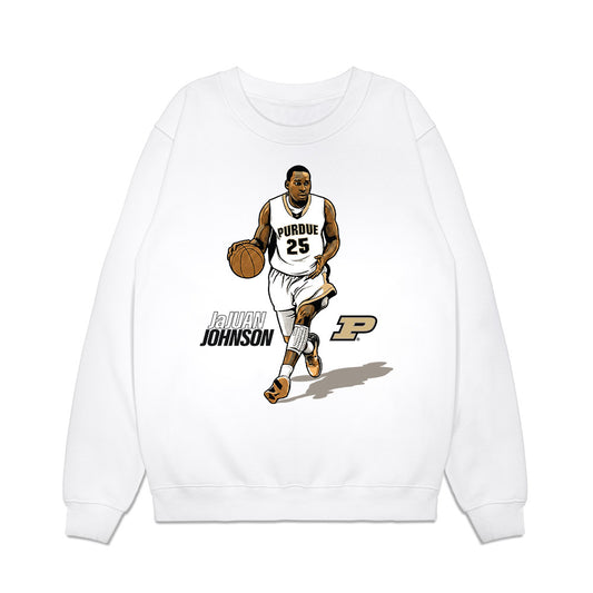 Purdue - NCAA Men's Basketball Legends : JaJuan Johnson - Premium Crewneck Sweatshirt-0